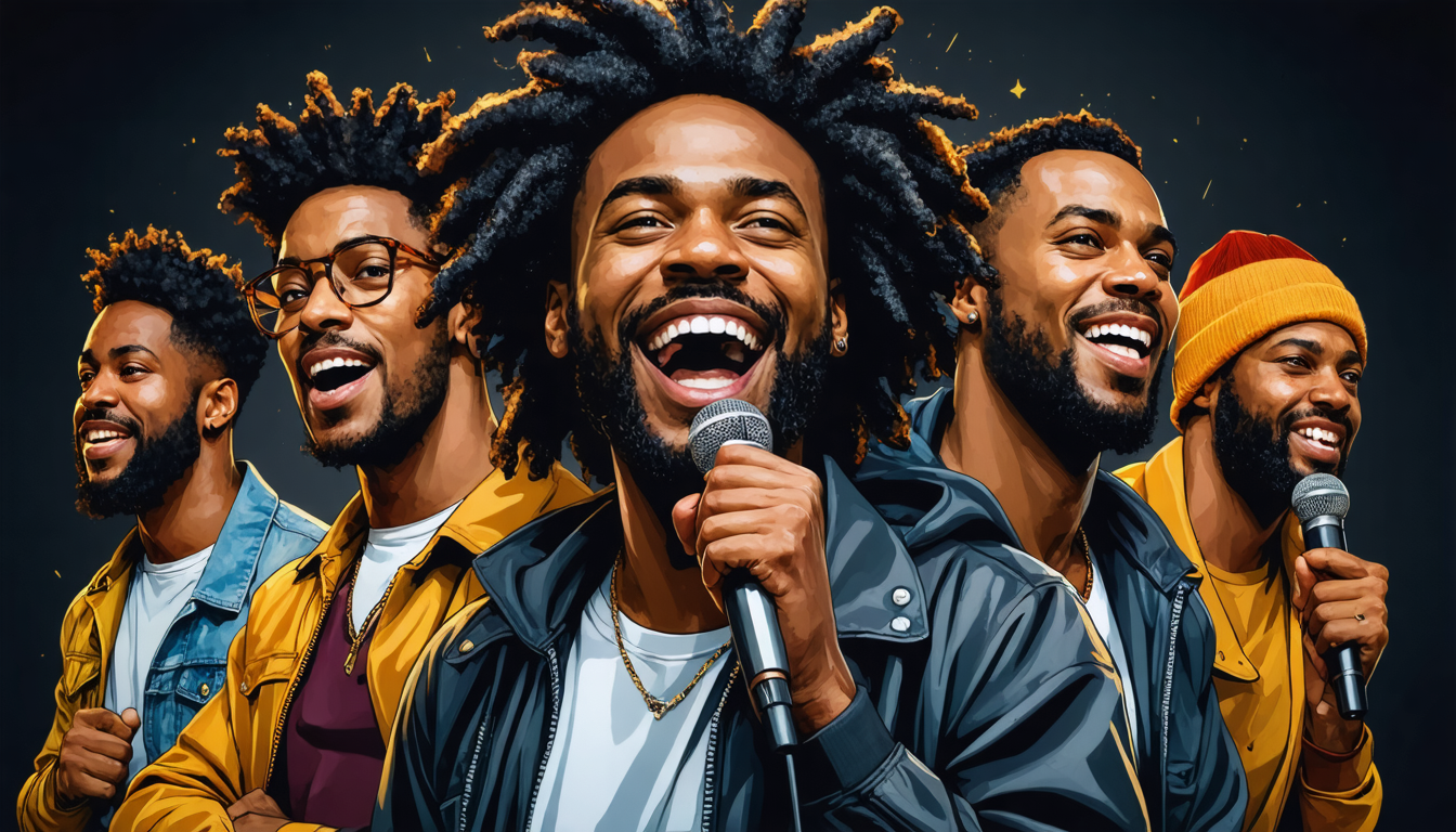 découvrez notre sélection des 10 humoristes noirs francophones incontournables : talents, parcours inspirants et spectacles à ne pas manquer pour rire et s'évader.