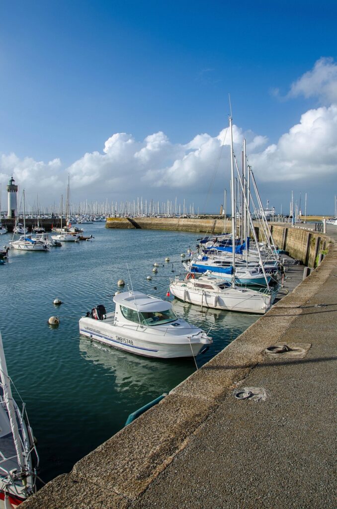france, bretagne, nature, towns, reflections, water, architecture, europe, boats, boat, blue